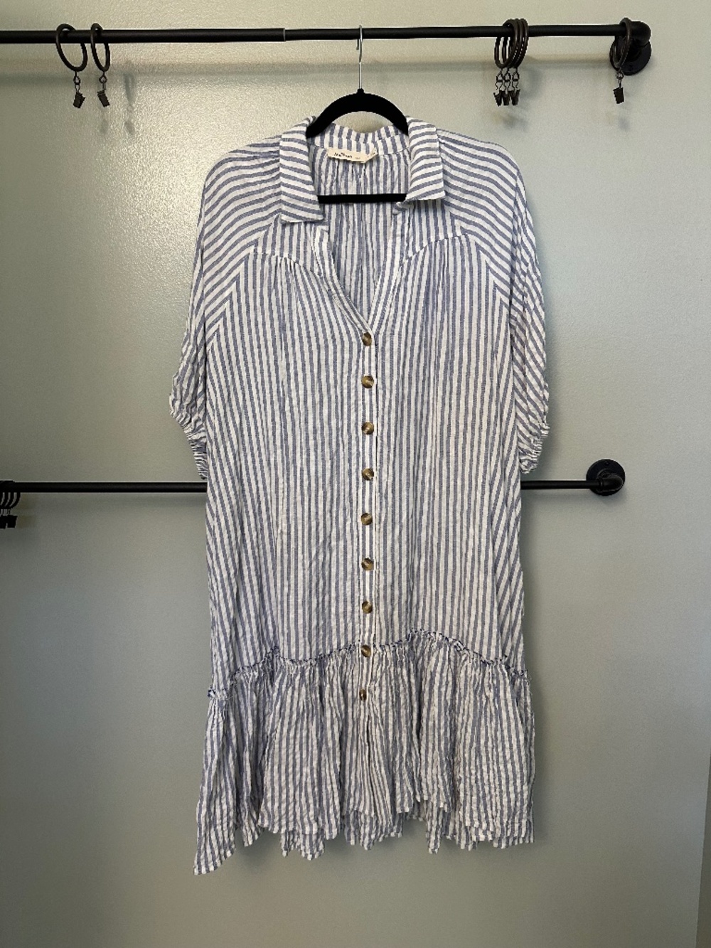 Pink Blush Striped Shift Dress